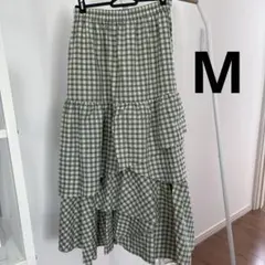 【Mサイズ】Grove グローブ　ギンガムチェックティアードスカートのサムネイル
