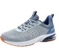 【限定割引】ランニングシューズ スニーカー 軽量 通気性 防滑 27cm ブルー