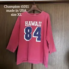 チャンピオン t1011ラグラン フットボールT 七分袖 アメリカ製 鬼フェード