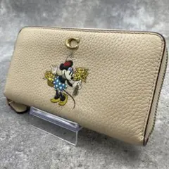 COACH コーチ ミニー 長財布 アイボリー 花柄 ディズニー COACH コーチ ミニー 長財布 アイボリー 花柄 ディズニー - メルカリ