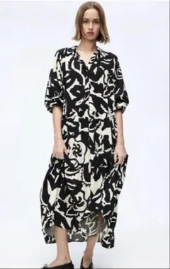 極美品 H&M ワンピース シャツワンピース ロング ワンピース
