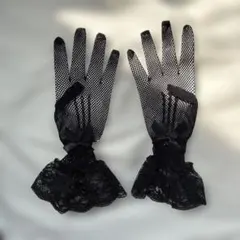 レースの手袋 ブラック 上品 パーティー イベント お葬式にも