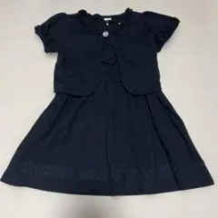 ブラックセットアップワンピ　100