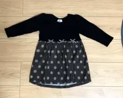 Parentsdream 黒・水玉ワンピース2着セット95&100cm