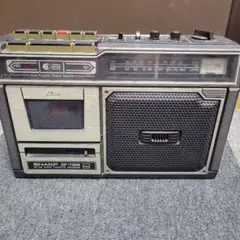 昭和レトロ】SHARP GF-205SB ラジカセ 電源確認済み ジャンク扱い