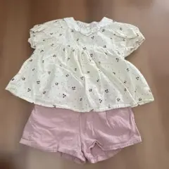 ベビー服 トップス ショートパンツ 2点セット