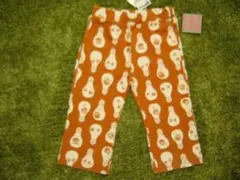 140 新品 FO KIDS エフオー ダルマ 電球 プリント 6分丈 パンツ