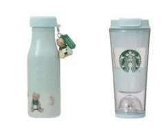 【ミントグリーン】スタバ　ジェラピケ　ステンレスボトル&タンブラースターバックス