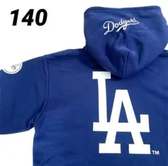 MLB ドジャース　パーカー　スウェット　バック刺繍　キッズ　大谷翔平　140