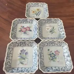 【匿名配送／日本製】昭和レトロ青い花柄陶器食器セット 6点 匿名配送／日本製】昭和レトロ青い花柄陶器食器セット 6点 - メルカリ