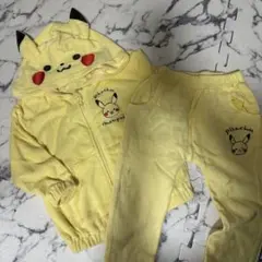 ピカチュウ フード付きパーカーとパンツセット 95cm