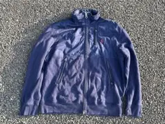 【希少】90s Ralph Lauren 切替 ジャケット 紺 赤ポニー