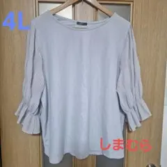 大きいサイズレディース　キャンディースリーブ　カットソー　ブラウス
