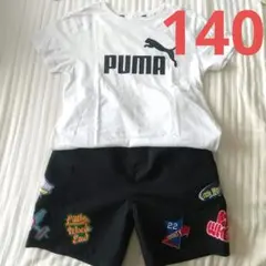 【PUMA】キッズ Tシャツ ハーフパンツ 上下セット 140 短パン