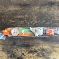 タイ　ゾウと花柄香立てセット