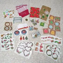 おすそわけ☆クリスマス☆平袋☆メッセージカード☆ステッカー☆シール