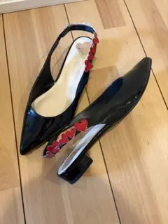 ダイアナ　ハート　エナメルパンプス　25センチ
