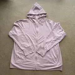 UNIQLO エアリズムUVカットフルジップパーカー　薄ピンク　3XL