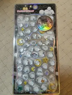 シマエナガ　光るジュエルプチドロップシール　正規品