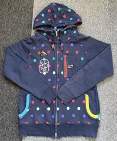 SVOLME スボルメ パーカー ドット柄 ネイビー