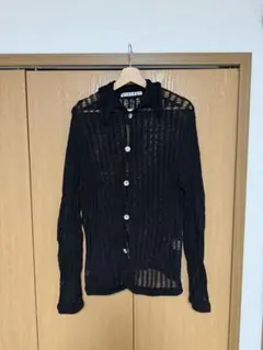 90s archive patterned sheer shirt Italy製 - メルカリ
