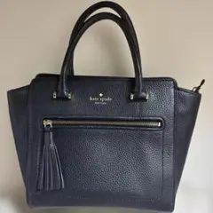 美品　Katespadeケイトスペードレザーハンドバッグ　ブラック