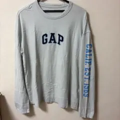 GAP 長袖ロゴ入りカットソー 水色　S