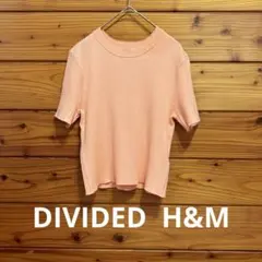 ディバイデッド 半袖リブニット オレンジ DIVIDED H&Mのサムネイル