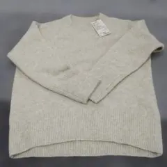 無印良品 クルーネックセーター ライトマスタード　Lサイズ