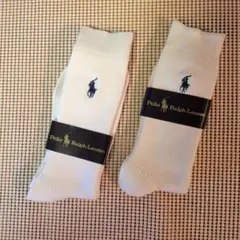 Polo Ralph Lauren イェローホワイトソックス 24-26cm