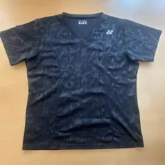 YONEX ブラック Vネック シャツ ０サイズ