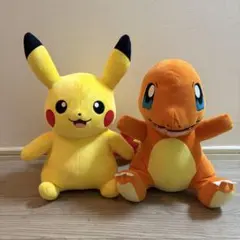 ポケモン ピカチュウ・ヒトカゲ ぬいぐるみ