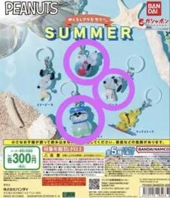 PEANUTS めじるしアクセサリー SUMMER ガチャ 3種セット
