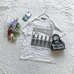 キャンディーストリッパー 半袖Tシャツ ロゴ L ビンテージ風 クルーネックのサムネイル