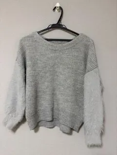 GLOBAL WORK グレー セーター レディース