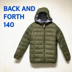 BACK AND FORTH 140 中綿ライトダウンジャケット カーキ