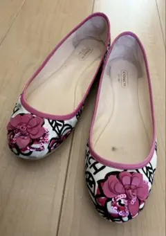 COACH【25cm】フラットシューズ★バレエシューズ