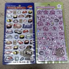 【匿名発送】ボンボンドロップシール お寿司 桜 和柄 2枚セット