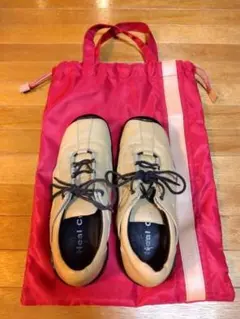 Heal Creek ゴルフシューズ ベージュ 23.0 帝人シューズケース付