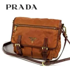 【美品】PRADA テスート ナイロン ショルダーバッグ 三角ロゴイタリア製