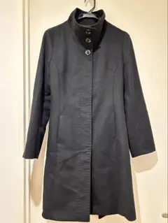 【お値下げ】Le Souk カシミヤ 100% 黒 コート 比翼仕立 礼服
