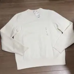 ユニクロ　ウォッシャブルストレッチミラノリブクルーネックセーター　S