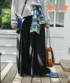 ◆新品◆[be with M] Misayo デニムパンツ インディゴ Lサイズ ニコアンド［be with M］ Misayo デニムパンツ インディゴL