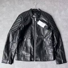 【完売品】新品タグ付✨ZARA シングルライダースジャケット バイカー　黒