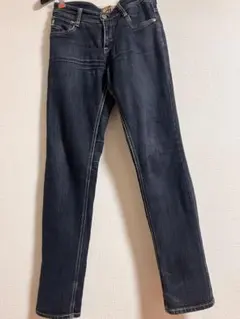 C17 ダークブルー スリムフィットデニムパンツ