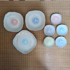 うさぎ柄皿セット 8枚