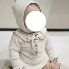 &mignon ロンパース ボンネット 2点セット 80