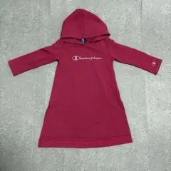 チャンピオン　パーカーワンピ　100 ピンク