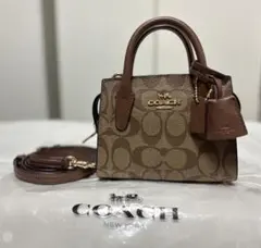 COACH シグネチャー/ミニハンドバッグ/ショルダーバッグ/新品/未使用