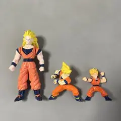 ドラゴンボール フィギュア 孫悟空 チチ 3体セット HG メルカリ便